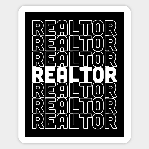 Realtor, Real Estate Gift, Realtor Gift, Real Estate Agent Sticker by Anodyle